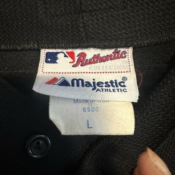 Vintage Majestic Collection San Francisco Giants Jersey Men- L Black SCRIPT - Picture 6 of 6